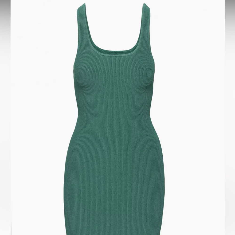 Babaton Sculpt Knit Squareneck Mini Dress